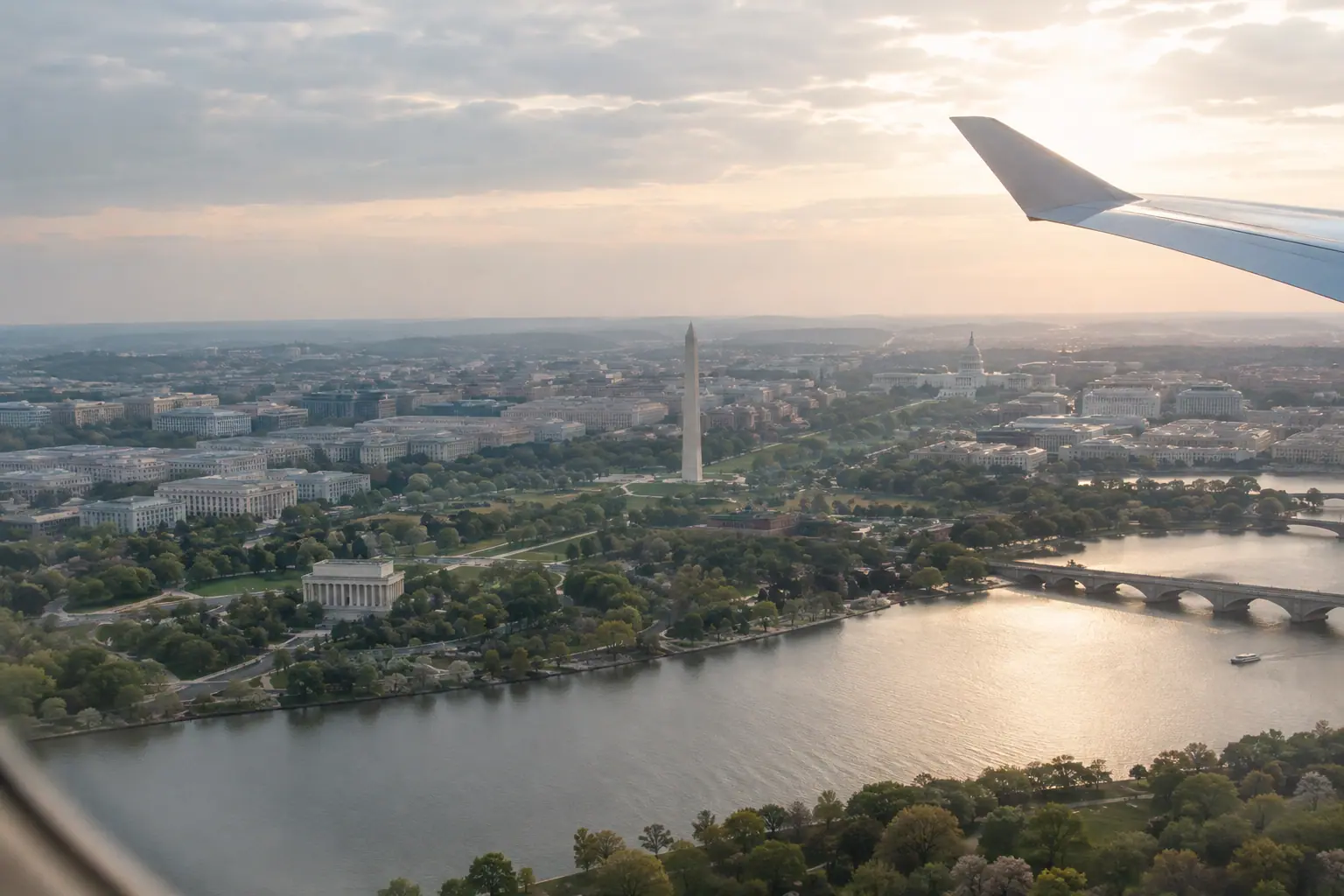 Washington, DC from the air